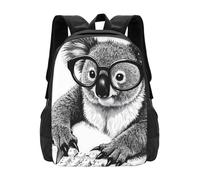 panverix Skulls And Fire Dark Laptop Backpack Fits 15 Inch Laptop Work Backpack Zaini Per Computer Portatile, Smart Koala sulla tastiera, Taglia unica