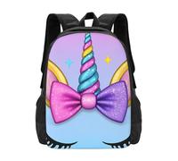 panverix Skulls And Fire Dark Laptop Backpack Fits 15 Inch Laptop Work Backpack Zaini Per Computer Portatile, Unicorni Pastle, Taglia unica