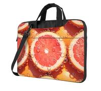 panverix Valigetta per computer portatile, con tracolla e maniglia, borsa a tracolla per lavoro e affari, Pompelmo Arancia, 14 inch