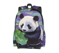 panverix Wreath Chicken - Zaino per computer portatile, per uomo e donna, Panda gioca con l'acqua, Taglia unica
