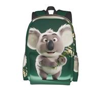 panverix Zaini leggeri dello zaino del computer portatile della signora dell'uccello per la borsa del taccuino, Koala e Fiore, Taglia unica