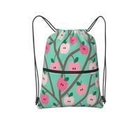 panverix Zaino alla moda della spiaggia della borsa della corda delle borse del cordone della palestra del, Albero Da Frutto Cartoon, Taglia unica