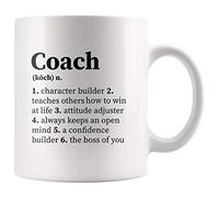 Panvola 'Coach Noun Definition Character Builder ' Tazza da caffè in Ceramica da 11 Once per Allenatore Team Manager Office Boss Apprezzamento Ispiratrice novità