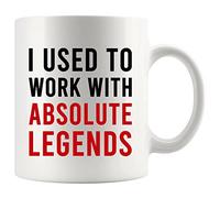 Panvola 'I Used To Work With Absolute Legend ' Tazza da caffè per collega, pensione, nuovo lavoro, addio, posto di lavoro, collega, 11 once