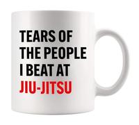 Panvola Tears Of The People I Beat At Jiu-Jitsu Regalo per Jiujitsu Coach Player Divertente Sarcastico Novità Drinkware Tazza in ceramica 325 ml bianco 325 ml