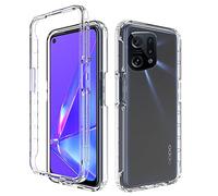 PANXIYUE Cover compatibile con Oppo Find X5 5G, Custodia resistente 360° Full Body Silicone TPU Fronte e Rigida PC Back Antiurto Custodia cover per Oppo Find X5 5G (Transparent)