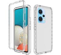 PANXIYUE Cover compatibile con Oppo Find X5 Lite 5G,Custodia resistente 360° Full Body Silicone TPU Fronte e Rigida PC Back Antiurto Custodia cover per Oppo Find X5 Lite 5G-Transparent