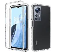 PANXIYUE Cover per Xiaomi Mi 12 Lite 5G, antiurto trasparente TPU morbida e PC rigida a 360°, Full Body Protection Custodia per Xiaomi Mi 12 Lite 5G, trasparente