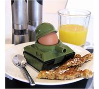 Panzer Portauovo a forma di soldato in guerra con taglia-toast