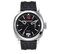 Panzera Aquamarine 45 - Atlantic Automatico Acciaio 316L Inox Diver Nero Date Silicone Orologio Uomo