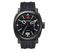 Panzera Aquamarine 45 - Pacific Automatico Acciaio 316L IP Nero Inox Diver Date Silicone Orologio Uomo