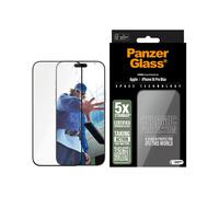 PanzerGlass Pellicola protettiva in ceramica per Apple iPhone 16 Pro Max 6,9 pollici 2024 | Vetro giapponese ultra resistente, protezione da cadute/graffi, anti-impronte, compatibile con custodie,