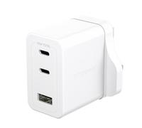 PanzerGlass empower by ® Turbo 70W Multiple Charger incl. 2 x USB-C + USB-A | UK Plug | Silver White Pellicola proteggischermo NEW