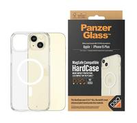 PANZERGLASS ® HardCase Transparent w. White MagSafe & D3O® iPhone 15 Plus Custodia per cellulare per Apple Apple - iPhone 15 Plus, Trasparente