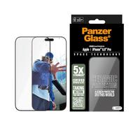 PanzerGlass Pellicola protettiva in ceramica per Apple iPhone 16 Pro Max 6,9 pollici 2024 | Vetro giapponese ultra resistente, protezione da cadute/graffi, anti-impronte, compatibile con custodie,