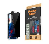 PanzerGlass Pellicola protettiva Privacy in vetro temperato per iPhone 16e (2025) | 14 | 13 | 13 Pro - Vestibilità Ultra-Larga, 60% Vetro Riciclato, Proteggi Schermo in Vetro Temperato per iPhone 16e
