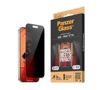 Panzerglass - Privacy Screen Protector iPhone 15 Pro - Ultra-Wide Fit w. EasyAli