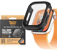 PanzerGlass™ Protezione Schermo per Apple Watch 9/8/7 45mm - Custodia Protettiva D3O® a Copertura Completa contro Graffi e Urti, Realizzata in Vetro Temperato, Colore Nero