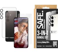 PanzerGlass SAFE. by Bundle di Protezione 3-In-1 per Samsung Galaxy S24 Plus - Difesa a 360°, D3O® Bio, Resistenza ai Graffi