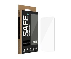 PanzerGlass SAFE by Screen Protector per iPhone 14 Pro Max UWF - Pellicola protettiva in vetro temperato resistente alle impronte digitali con copertura totale dello schermo-Case Friendly per iPhone