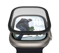 PanzerGlass Screen Protector w. Black Metal Frame Apple Watch 2025| PG85001