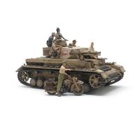 Panzerkampfwagen IV Ausf.F Tank & Motorcycle North Africa 1:35 Plastic Model Kit