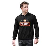 PANZI Men's Beer peroni Printed Pullover Hoodies Cotton Hoody Top Black XL