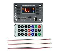 Paociuro Interfaccia Microfono Bluetooth Scheda di Decodifica Mp3 Scheda Amplificatore 2X25W Modulo Bluetooth Sostituzione Audio per Auto