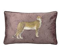 Paoletti Cheetah Foresta Piuma Cuscino Pieno, Poliestere, Blush