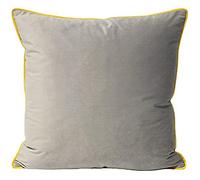 Paoletti Collezione Signature Meridian 55X55 Poly Cush DOV/CYL, Poliestere, Colomba d'Argento/Giallo Cylon, 55x55cm