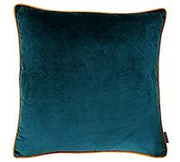 Paoletti Collezione Signature Meridian 55X55 Poly Cush Tea/TIG, Poliestere, Teal Blu/Arancione Tiger, 55x55cm