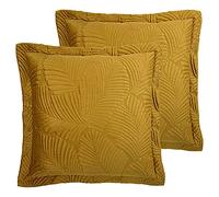 Paoletti Cuscini pieni di Palmeria (Confezione gemella), Poliestere, Cotone, Oro, Velluto, Gold, 60 x 60cm, 2 unità