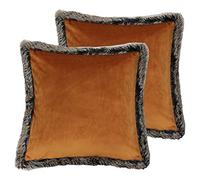 Paoletti Cuscini pieni di Piume di Kiruna Twin Pack, Ruggine, 45 x 45cm, 2 unità