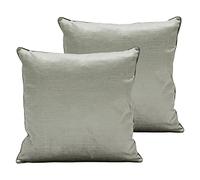 Paoletti Cuscini pieni di Piume Stella (Twin Pack), Poliestere, Silver, 45 x 45cm, 2 unità