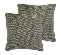 Paoletti Cuscini pieni di Poliestere Tangeri (Twin Pack), Monochrome, 55 x 55cm, 2 unità