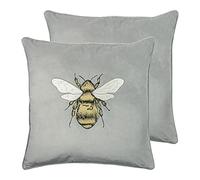 Paoletti Cuscini riempiti in Poliestere di Hortus Twin Pack, Grigio Argento, 50 x 50cm, 2 unità