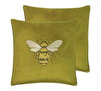 Paoletti Cuscini riempiti in Poliestere di Hortus Twin Pack, Oliva, 50 x 50cm, 2 unità