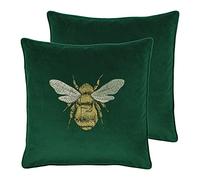 Paoletti Cuscini riempiti in Poliestere di Hortus Twin Pack, Smeraldo, 50 x 50cm, 2 unità