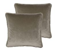 Paoletti Cuscini riempiti in Poliestere PALETTI Freya (Twin Pack), Poliestere, Taupe