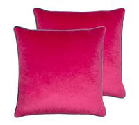 Paoletti Cuscini riempiti in Poliestere Twin Meridian, Raspberry/Teal, 55 x 55cm, 2 unità