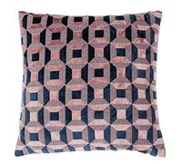 Paoletti Cuscino Imbottito in Poliestere Impero, Blush/Navy, 45 x 45cm