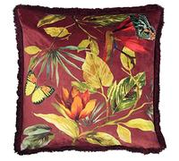 Paoletti Cuscino Pieno di Piume di Cahala, Berry, 50 x 50cm