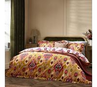 Paoletti Dawson Ikat Set copripiumino reversibile - Ambra - King
