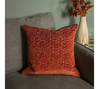 Paoletti Delphi - Cuscino imbottito in velluto jacquard con piume