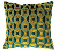 Paoletti Federa per Cuscino Empire, Velluto, Colore Foglia di tè, 45 x 45 cm