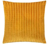 Paoletti Fodera per cuscino Savoy Stripe Cuscino decorativo reversibile in velluto morbido e testurizzato per divani, letti e poltrone (Oro - 50x50cm)