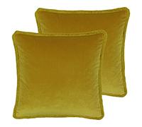 Paoletti Freya Twin Pack Polyester Riempito Cuscini, Ocra, 45 x 45cm, 2 unità