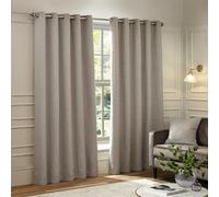 Paoletti Galaxy Coppia Di Tende Con Occhielli - Tende Oscuranti In Ciniglia Di Lusso Opulente (Argento - 229x137cm)
