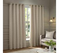 Paoletti Galaxy Coppia Di Tende Con Occhielli - Tende Oscuranti In Ciniglia Di Lusso Opulente (Avorio - 229x229cm)