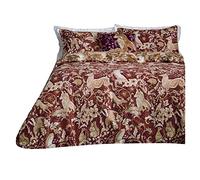 Paoletti Harewood - Set copripiumino singolo, cotone, colore: rubino